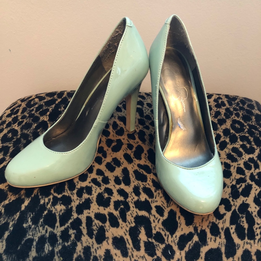 Turquoise Jessica Simpson heels